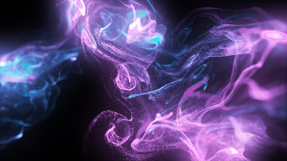 Purple Particles Background Loop
