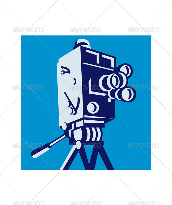 Vintage Film Movie Camera Retro