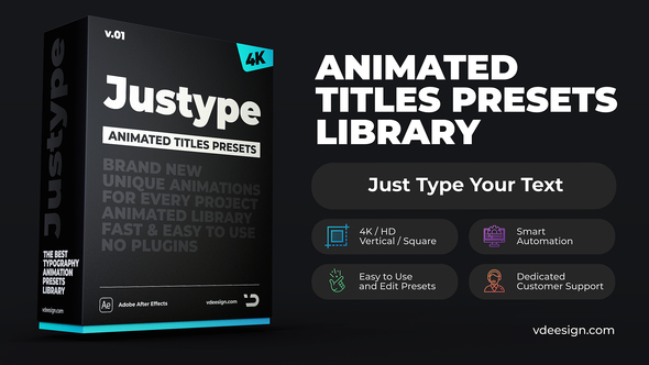 Justype Animated Titles - VideoHive 27664859