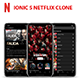 ionic 5 netflix app clone template