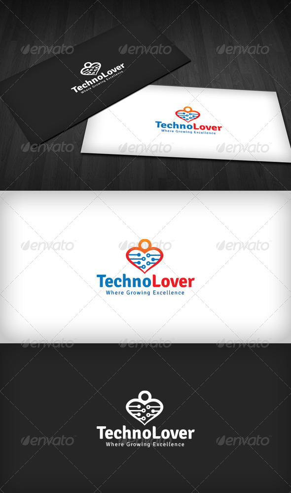 Techno Lover Logo - Humans Logo Templates