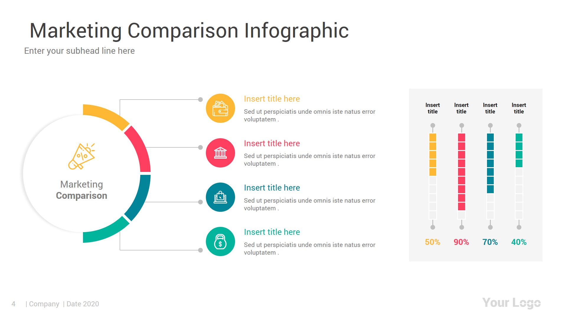 Marketing PowerPoint Infographics Pack by SlideListing | GraphicRiver