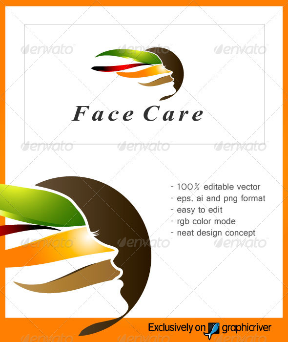 FaceCare Beauty Logo - Vector Abstract