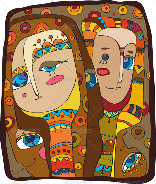 Abstract Faces People