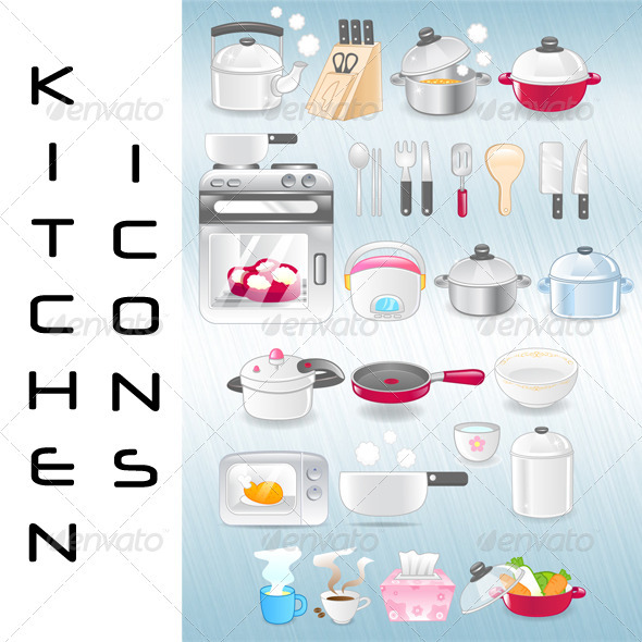 Vector Kitchen Utensils Icons