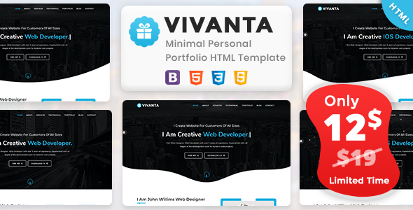 Vivanta - Portfolio - ThemeForest 25913828