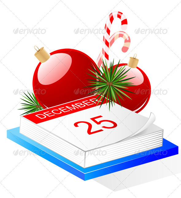 Desktop Calendar and Christmas Decoration - Christmas Seasons/Holidays