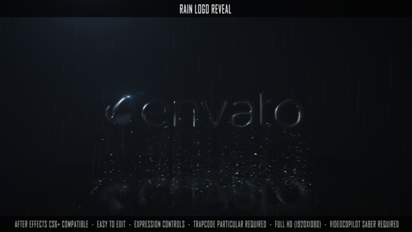 Rain Logo Reveal - VideoHive 27681170