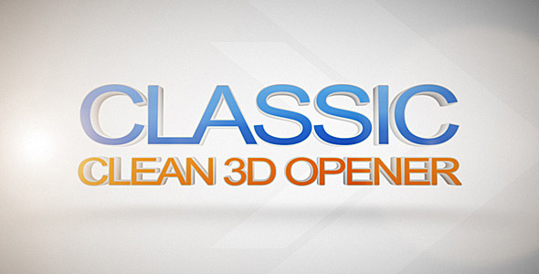 Classic Clean 3d - VideoHive 2440130