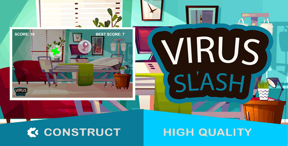 Virus Slash - HTML5 Game (capx)