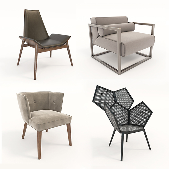 Modern Coffee Chair - 3Docean 27687170