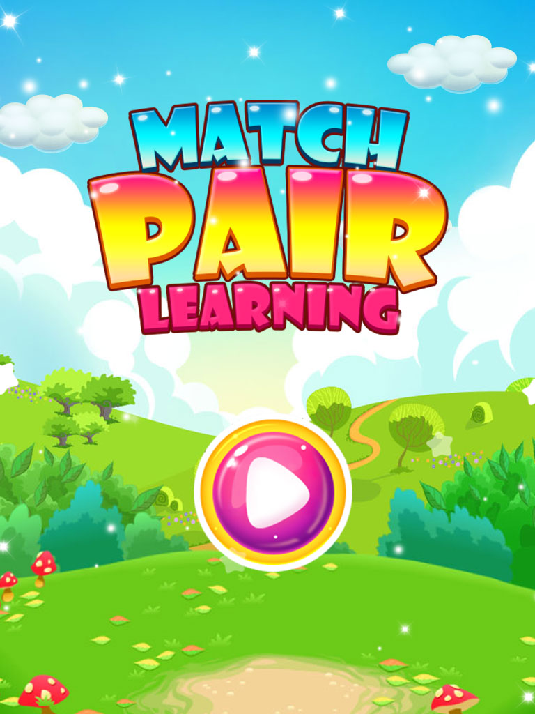 Match Pair With Learning Puzzle Game For Kids + Ready For Publish