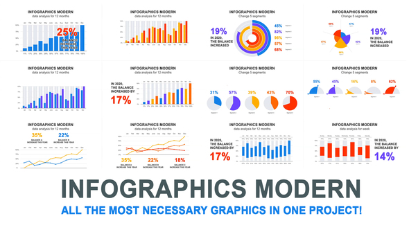 Infographics modern - VideoHive 27687402