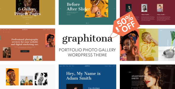 Graphitona – Portfolio Photo Gallery WordPress Theme