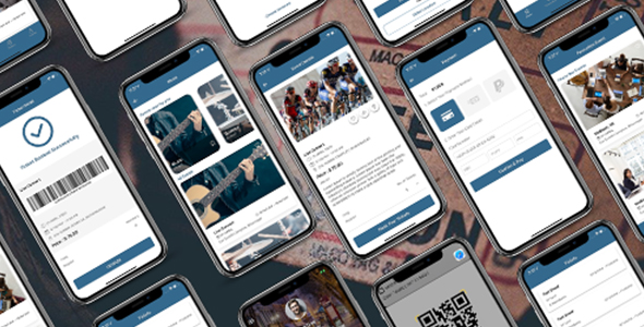 ionic 5 events booking template(users + admin)