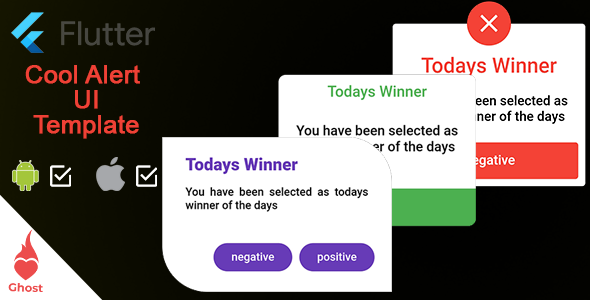 Flutter | Futuristic Alert UI Template