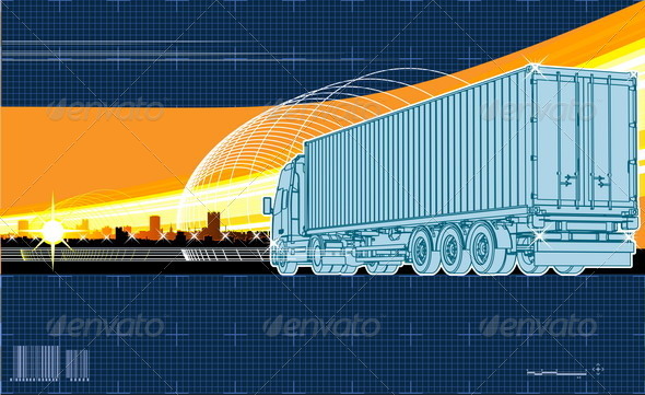 Vector Logistics Theme Background - Industries Business