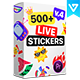 Live Stickers Library | Premiere Pro - VideoHive Item for Sale