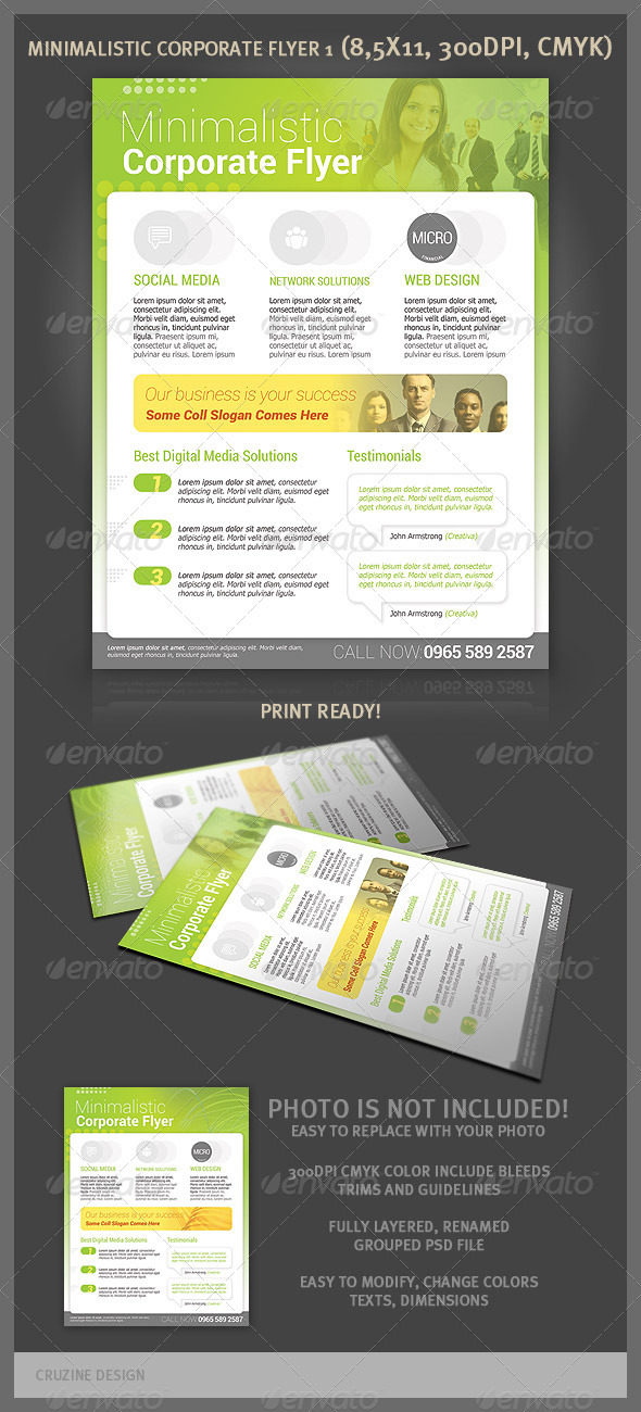 Minimalistic Corporate Flyer 1 - Corporate Flyers