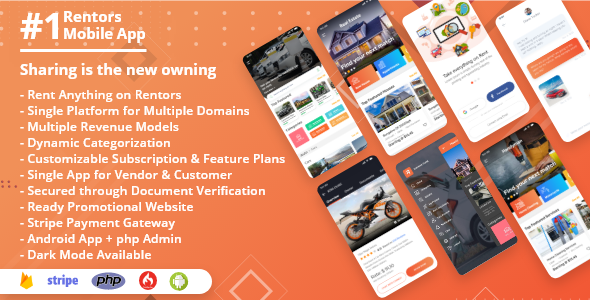 Rentors - Universal Android App For Renting and Hiring