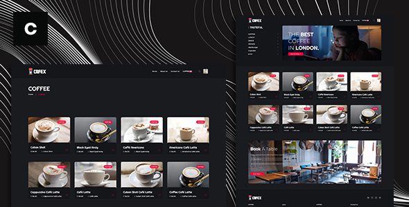 Cafex is a beautifully clean and contemporary Coffee Shop Theme script