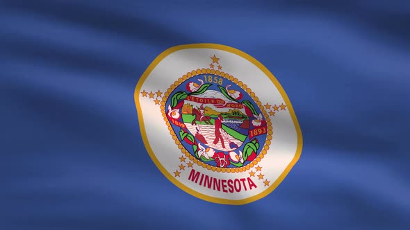 Minnesota State Flag Background 4K alt