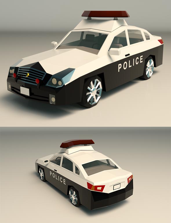 Low Poly Police - 3Docean 27701492