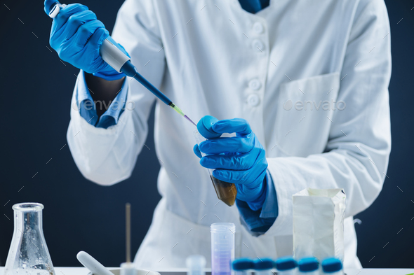 Food Safety Examination of Tea, Laboratory Inspection. - Stock Photo - Images