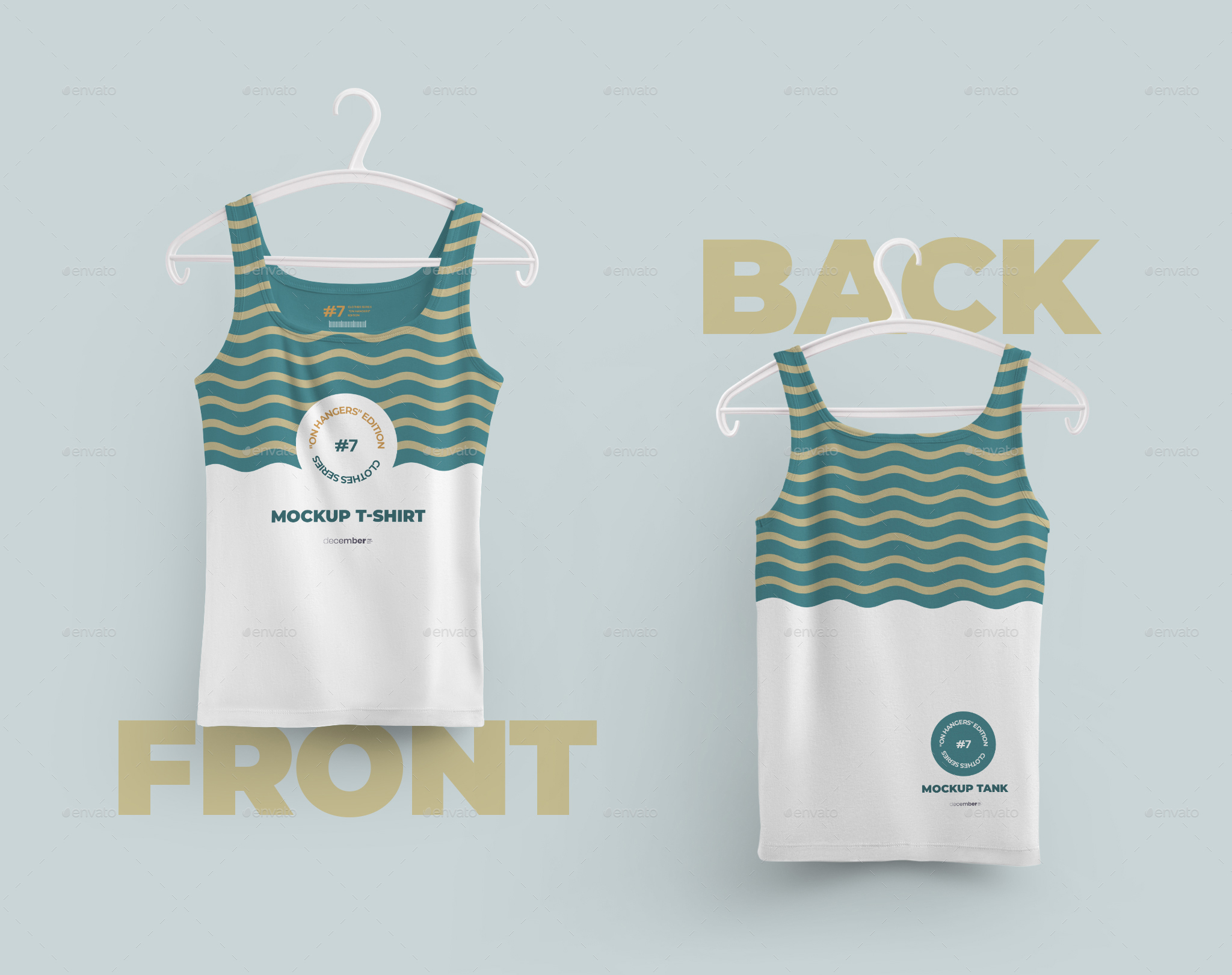 Download 2 Mockups Tank Top With 6 Different Hangers by Oleg_Design ...