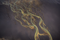 Aerial view of Glacier rivers in Iceland - PhotoDune Item for Sale