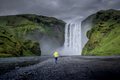Skogafoss waterfall in Iceland in Summer. - PhotoDune Item for Sale