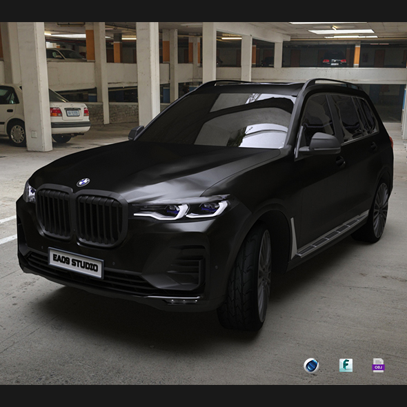 BMW X7 BLACK - 3Docean 27704962