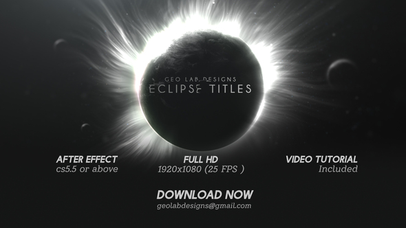 Eclipse TitleslPlanet TitleslDark - VideoHive 27707899