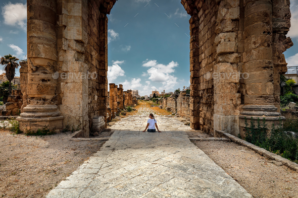 Tour to the Ruins of Tyre - Stock Photo - Images