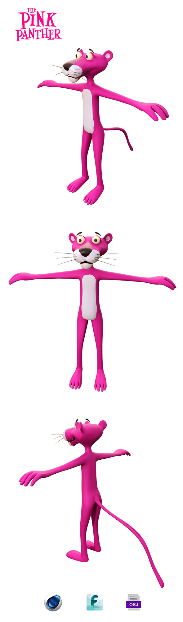 Pink Panther 3D - 3Docean 27716902