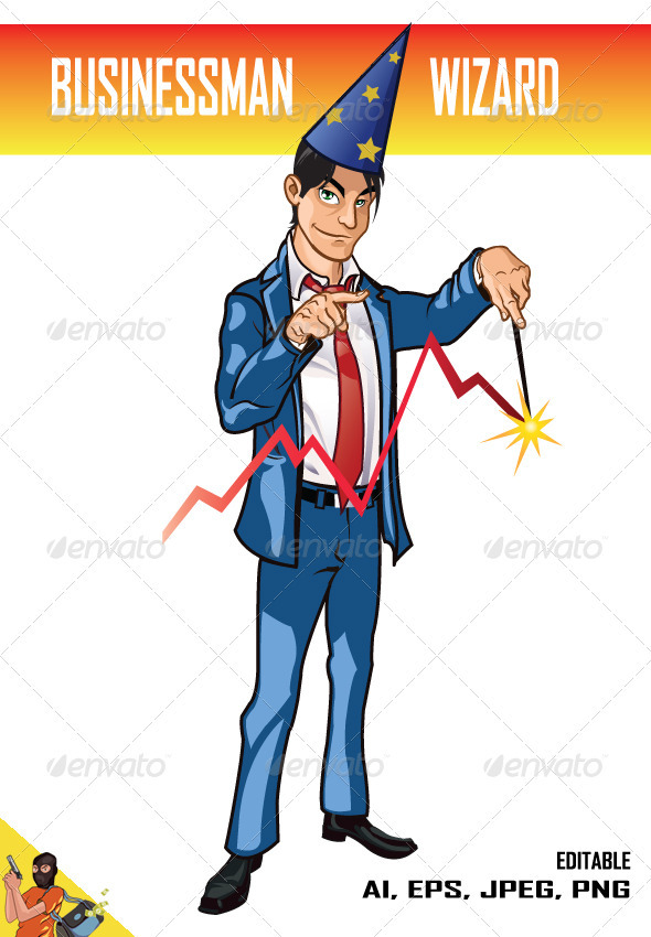 Businessman Wizard - People Characters