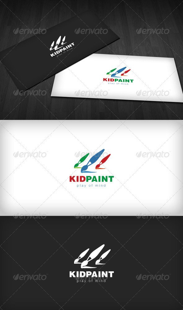 Kid Paint Logo - Symbols Logo Templates