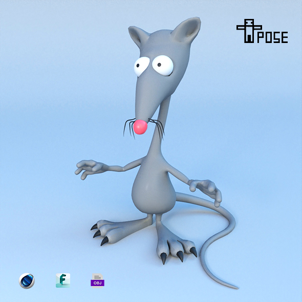Rat Cartoon - 3Docean 27717304