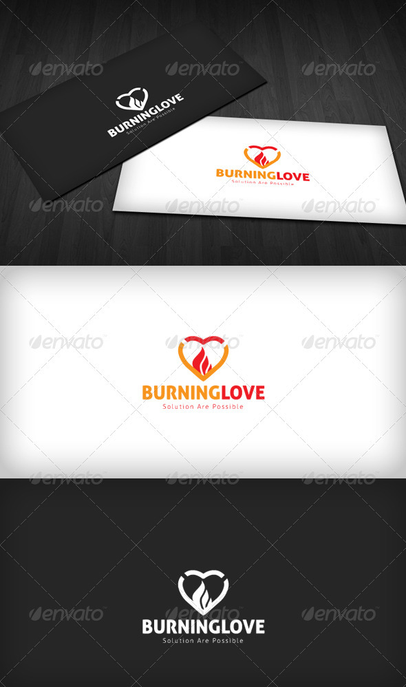 Burning Love Logo - Symbols Logo Templates