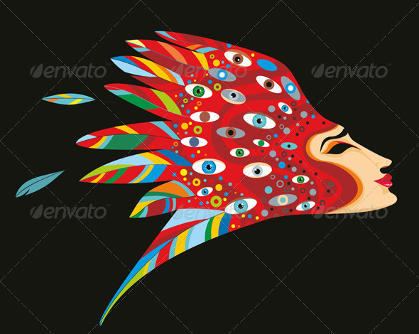 Fantastic Woman Head - People Characters