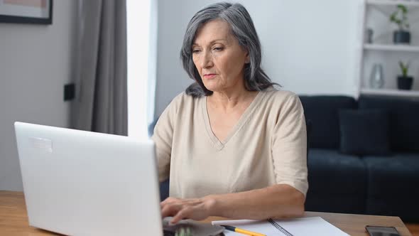 Middleaged Woman Using Laptop alt