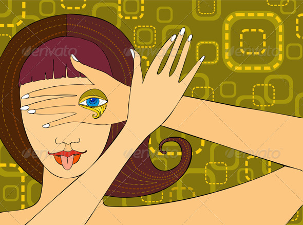 Girl Face Arms - People Characters