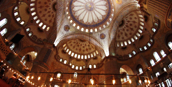 Istanbul Blue Mosque Interior 2