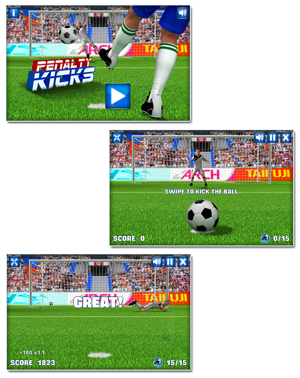 Penalty Kick - HTML5 Game For Licensing - MarketJS