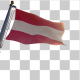 Austria Flag on a Flagpole with Alpha-Channel - VideoHive Item for Sale