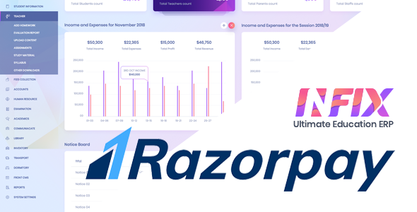 Razorpay Payment Gateway for InfixEdu