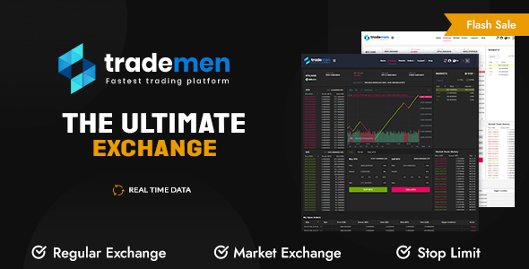 Trademen – Ultimate Exchange, Live Trading, Tradingview, banking, kyc, market exchange