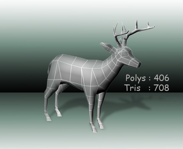 Deer low poly - 3Docean 2581159