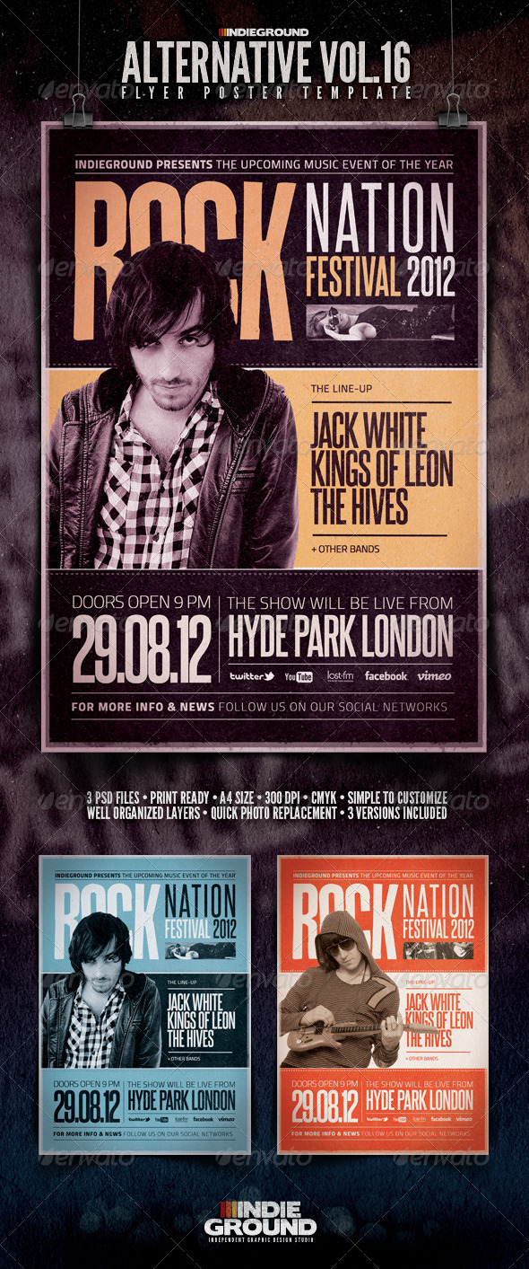 Alternative Flyer/Poster Vol. 16 - Concerts Events