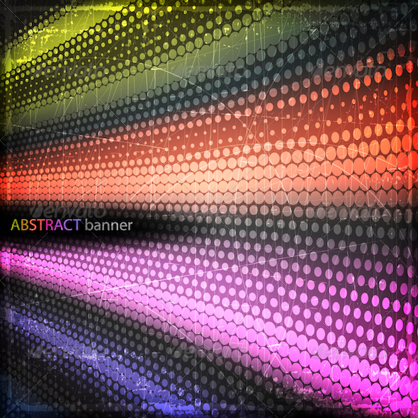 Colorful Grunge Banner - Abstract Conceptual